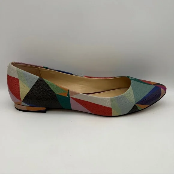 KATY PERRY The Sister Multicolor Stingray Embossed Flats - Sz 7 - Picture 3 of 9